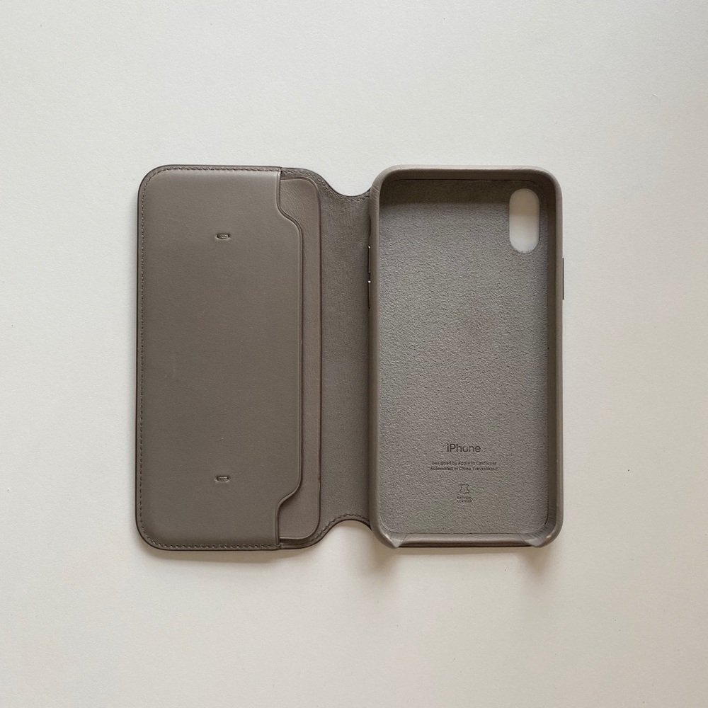 Apple iPhone XS Leather Folio Case